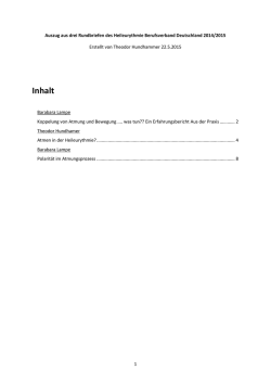 Inhalt - Bewegte Worte
