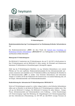 IT-Sicherheitsgesetz - Bundesinnenministerium legt