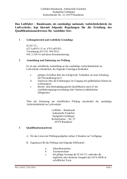 Regelungen für die Erteilung des Qualifikationsnachweises (PDF