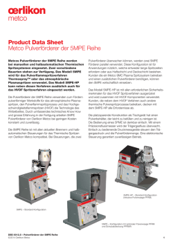 DSE-0012.5 Metco Pulverf&ouml;rderer der 5MPE Reihe