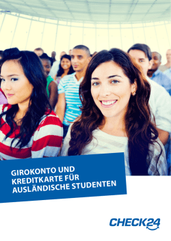 Information zum Thema Girokonto und Kreditkarte f&uuml;r internationale