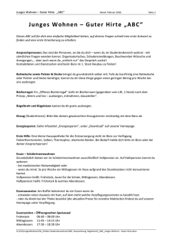 Guter Hirte ABC - Junges Wohnen