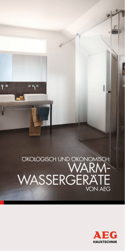 WARM WASSERGERÄTE - bei AEG Haustechnik