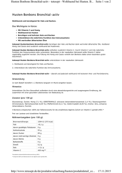 Husten Bonbons Bronchial-activ Seite 1 von 2 Husten