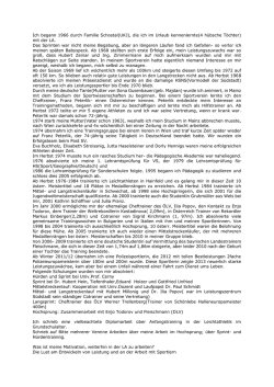 Ich begann 1966 durch Familie Schostal(UKJ), die ich