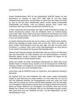 Jahresbericht 2015 - Spielleute von Seldwyla