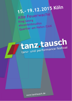 Programmheft tanz.tausch 2015