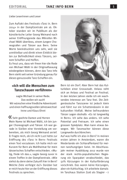 Ich will die Menschen zum Tanzschauen verführen