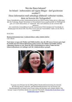 Im Inland - insbesondere auf eigene B&uuml;rger