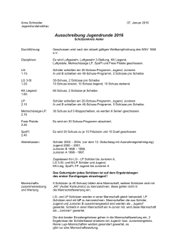 Ausschreibung - Schützenkreis Aalen