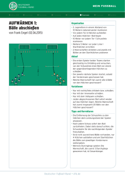 Die gesamte Trainingseinheit zum