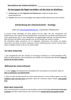 Du hast gegen die Regel versto&szlig;en: Ich bin leise