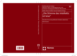 Die Stimme des Intellekts ist leise