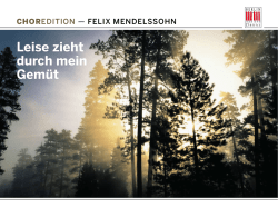 Leise zieht durch mein Gem&uuml;t