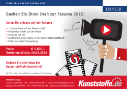 Video-Dreh auf der Fakuma 2015