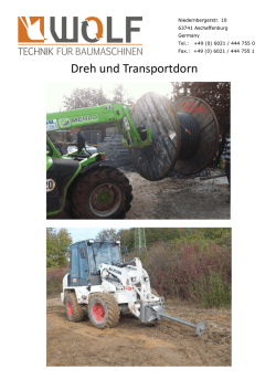 Broschüre Dreh- und Transportdorn