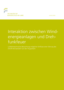 Interaktion zwischen Wind- energieanlagen und Dreh