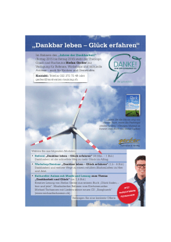 „Dankbar leben – Glück erfahren“