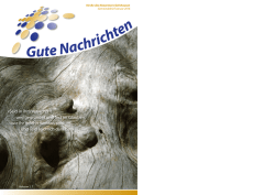 Gute Nachrichten - Januar 2016 - Kirche des Nazareners Gelnhausen
