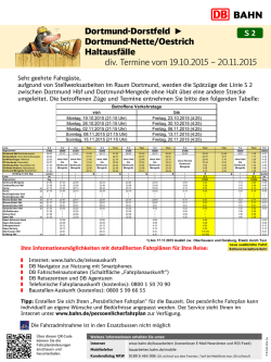 Dortmund-Dorstfeld Dortmund-Nette/Oestrich Haltausf&auml;lle div