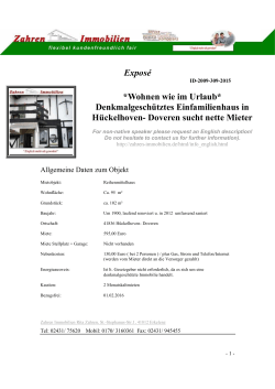 Doveren sucht nette Mieter