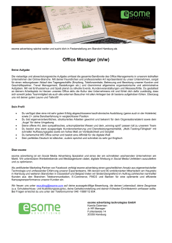 Office Manager (m/w)