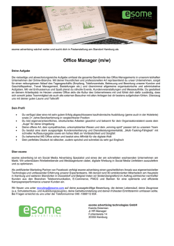 Office Manager (m/w)