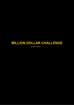 Zur Info-Broschüre… - Million Dollar Challenge