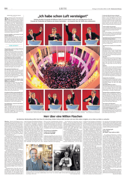 Herr &uuml;ber eine Million Flaschen