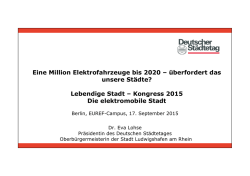 Eine Million Elektrofahrzeuge bis 2020 &ndash; &uuml;berfordert das unsere