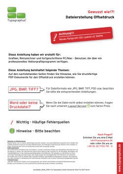JPG, BMP, TIFF? Gewusst wie!?! Wichtig