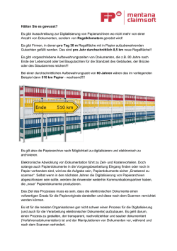 H&auml;tten Sie es gewusst? Es gibt Ausschreibung zur Digitalisierung