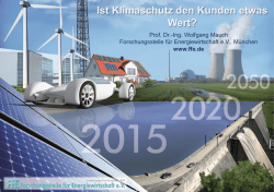 Ist Klimaschutz den Kunden etwas Wert?