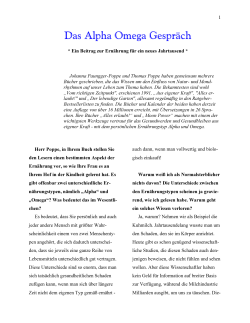 "Das Alpha Omega Gespräch" PDF
