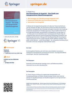 Drei Generationen im Gespr&auml;ch &ndash; Eine Studie zum intergenerativen
