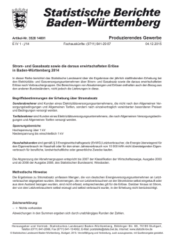j Strom- und Gasabsatz sowie die daraus erwirtschafteten Erl&ouml;se in