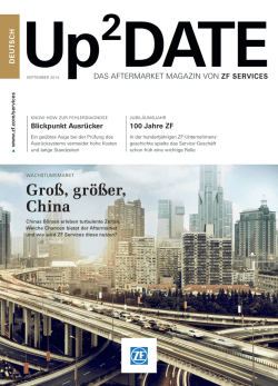 Gro&szlig;, gr&ouml;&szlig;er, China - ZF Friedrichshafen AG