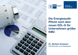 Die Energieaudit - IHK München und Oberbayern