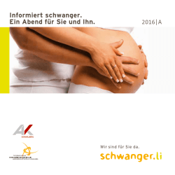 Informiert schwanger. Ein Abend f&uuml;r Sie und Ihn.