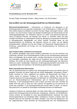 Gut ern&auml;hrt von der Schwangerschaft bis ins Kleinkindalter