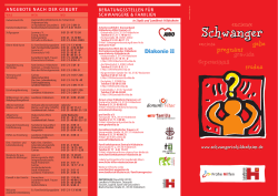 Informationsbroschüre für Schwangere