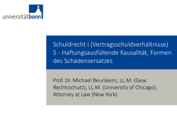 Haftungsausf&uuml;llende Kausalit&auml;t, Formen des Schadensersatzes