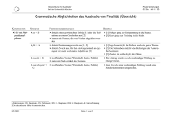 Grammatische M&ouml;glichkeiten des Ausdrucks von