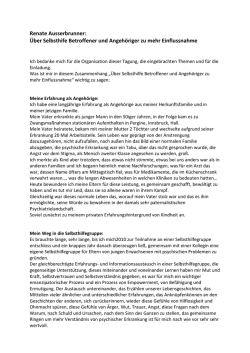 Referat Dr.in Renate Ausserbrunner