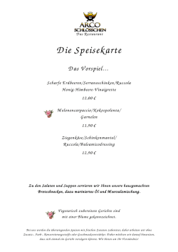 Die Speisekarte - Stadtmarketing Neuburg