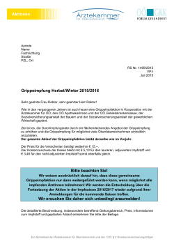 RS Nr. 1469-2015 Grippeimpfung 2015