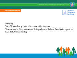 Gute Verwaltung durch besseres Verstehen Chancen und Grenzen