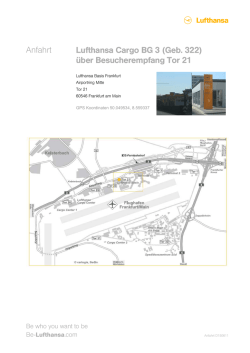 Lufthansa Cargo Tor 21 (Geb&auml;ude 322) - Be