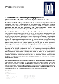 Initiative Flughafen M&uuml;nchen - Die jobmesse deutschland tour