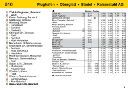 Flughafen Oberglatt Stadel Kaiserstuhl AG